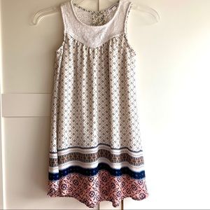 Girls patterned dress. Sz 7